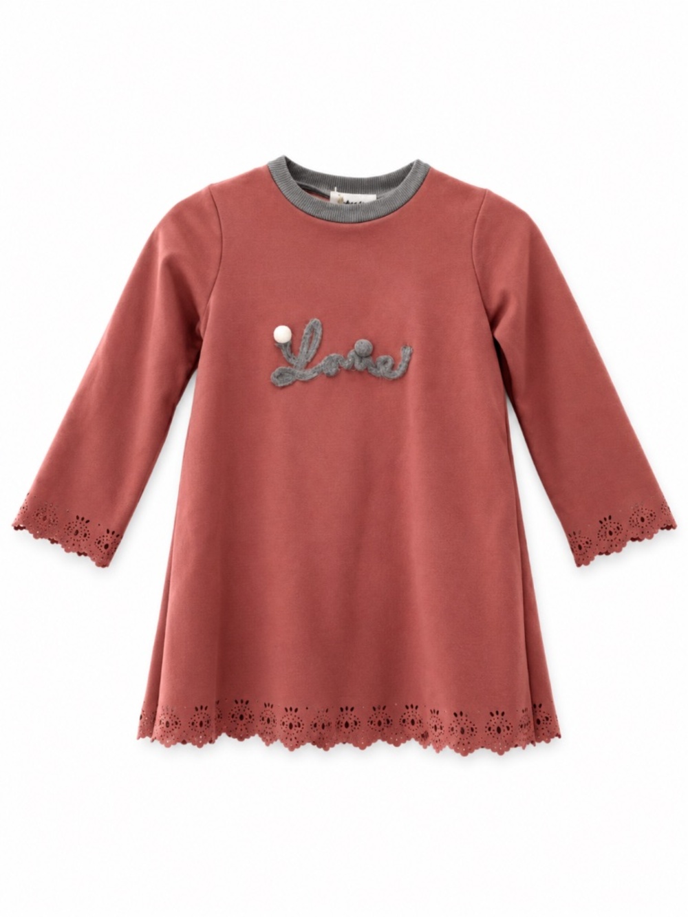 Doe a Dear Girls Mauve “Love” Dress